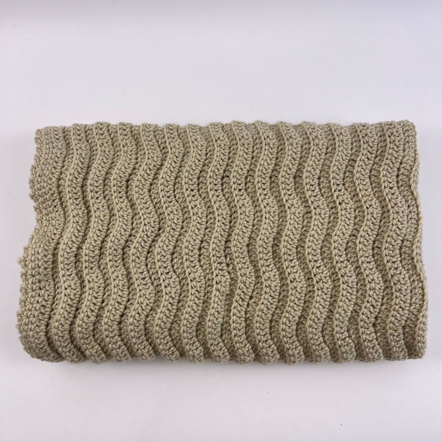 Wave crochet blanket