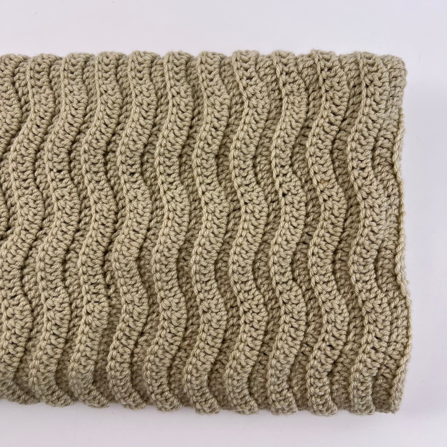 Wave crochet blanket