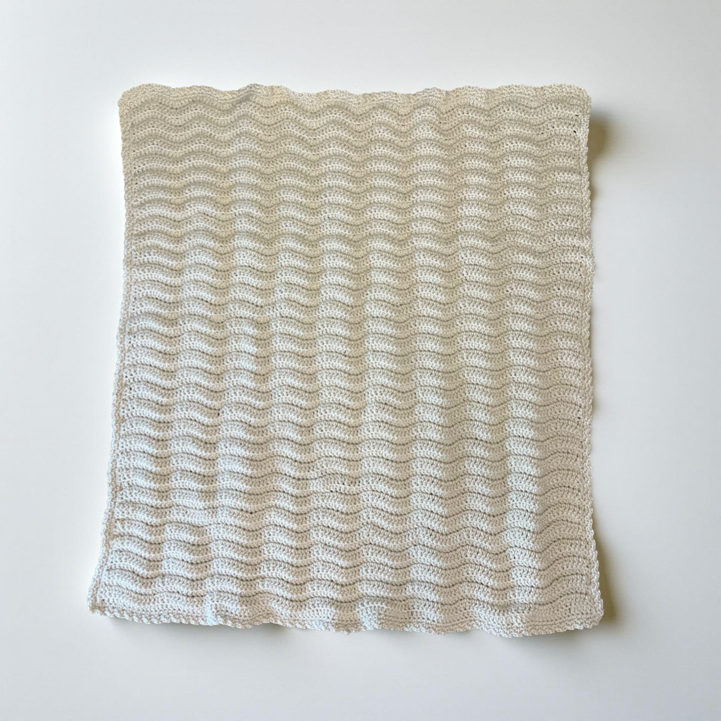 Wave crochet blanket