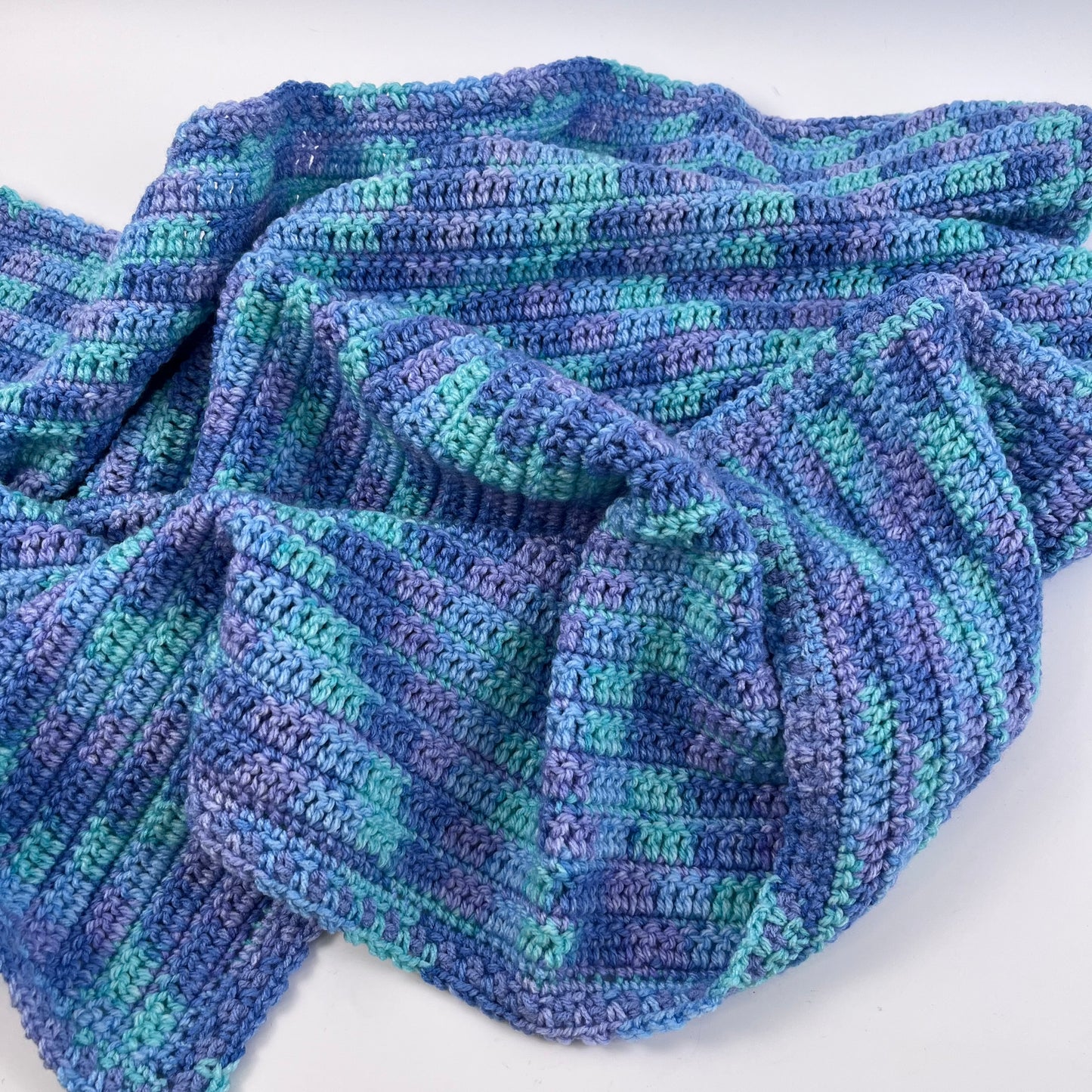 Blanket blue purple mix