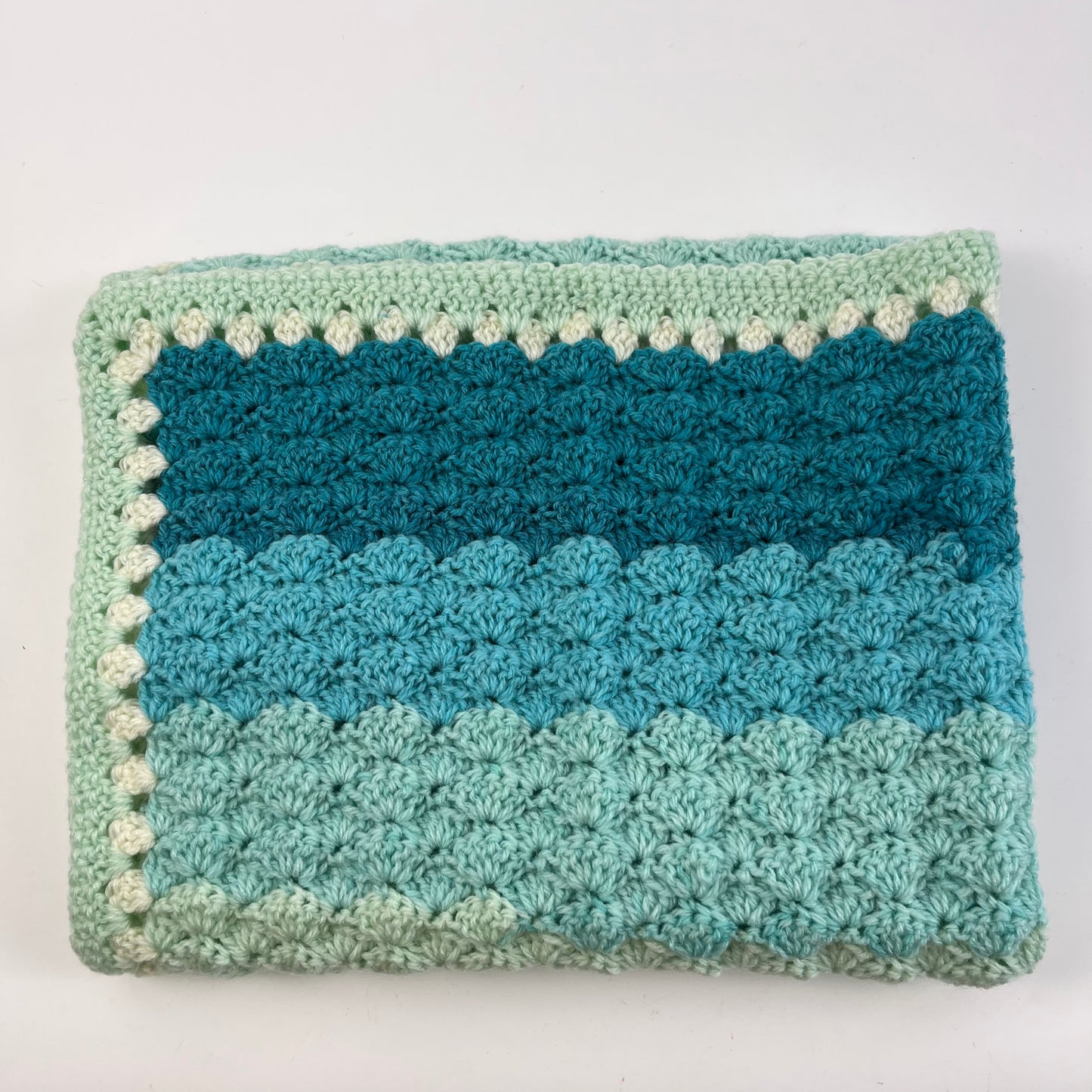 Blanket blues and cream