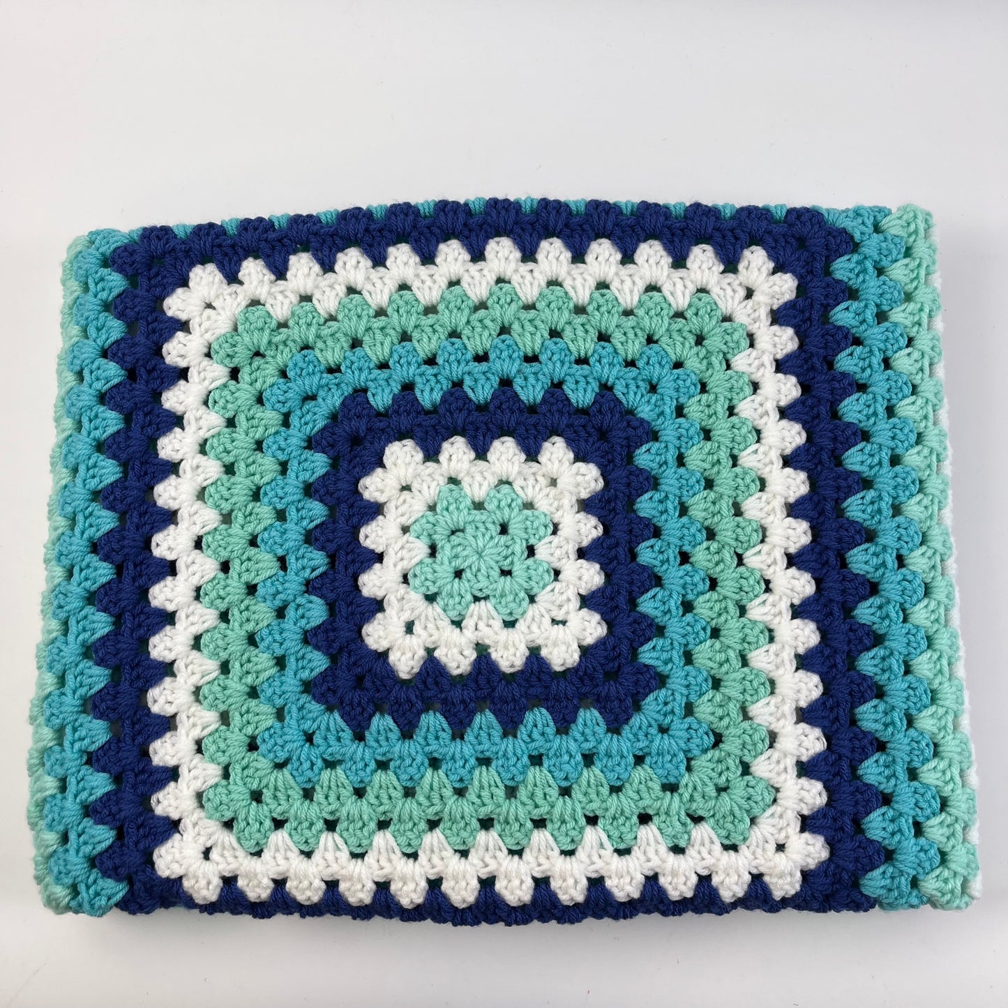 Blanket blue and aqua