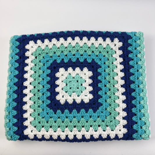 Blanket blue and aqua