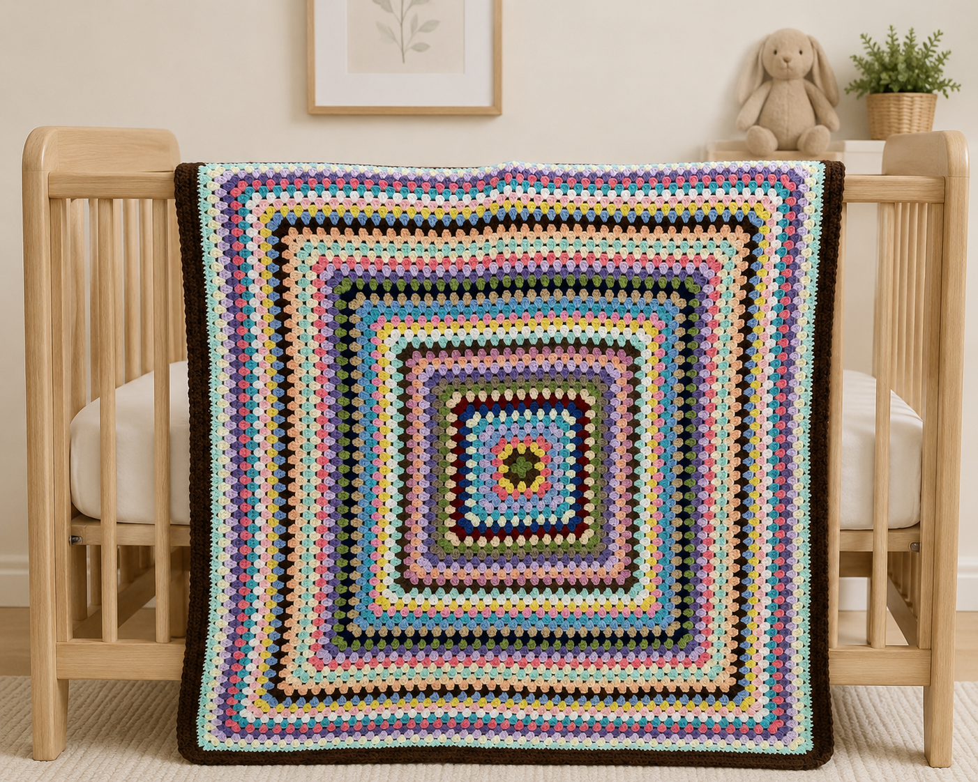Granny square blanket