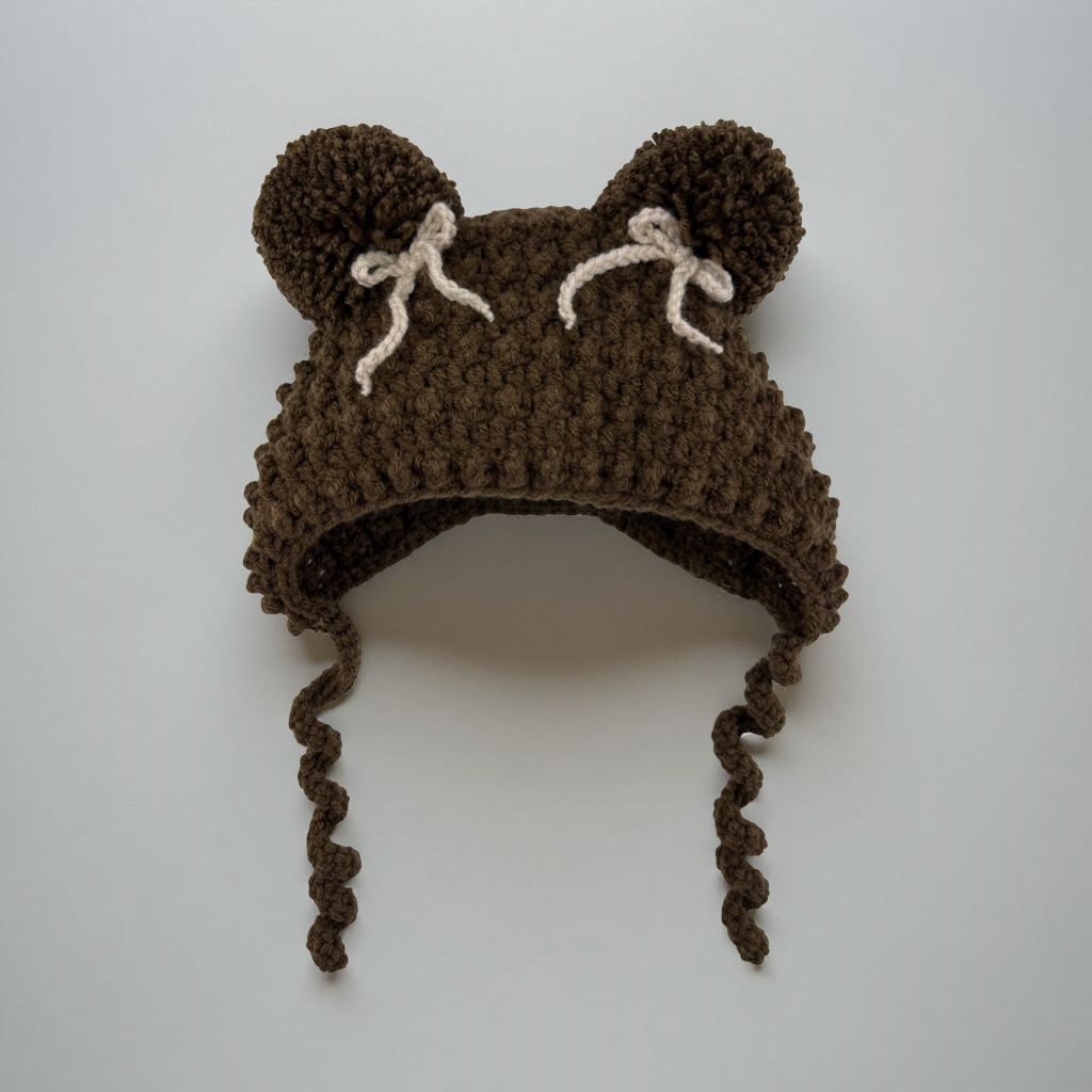 Add bows to bonnet