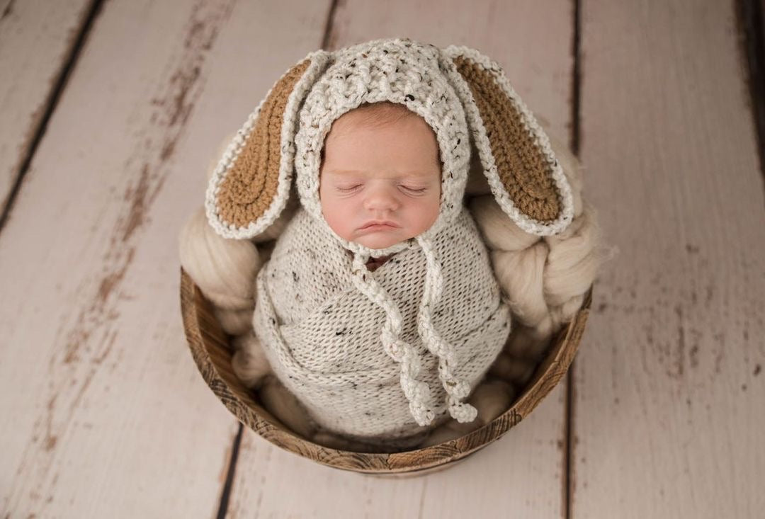 Bunny bonnet ribbed face